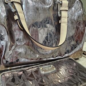 MICHAEL Michael Kors Jet Set Monogram Mirror Tote